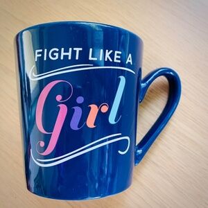 ⚡️ Flash Sale Inspiring “Fight Like A Girl” Navy Coffee Mug